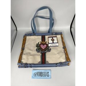 NWT BRIGHTON “In Love We Trust" Canvas Tote Bag